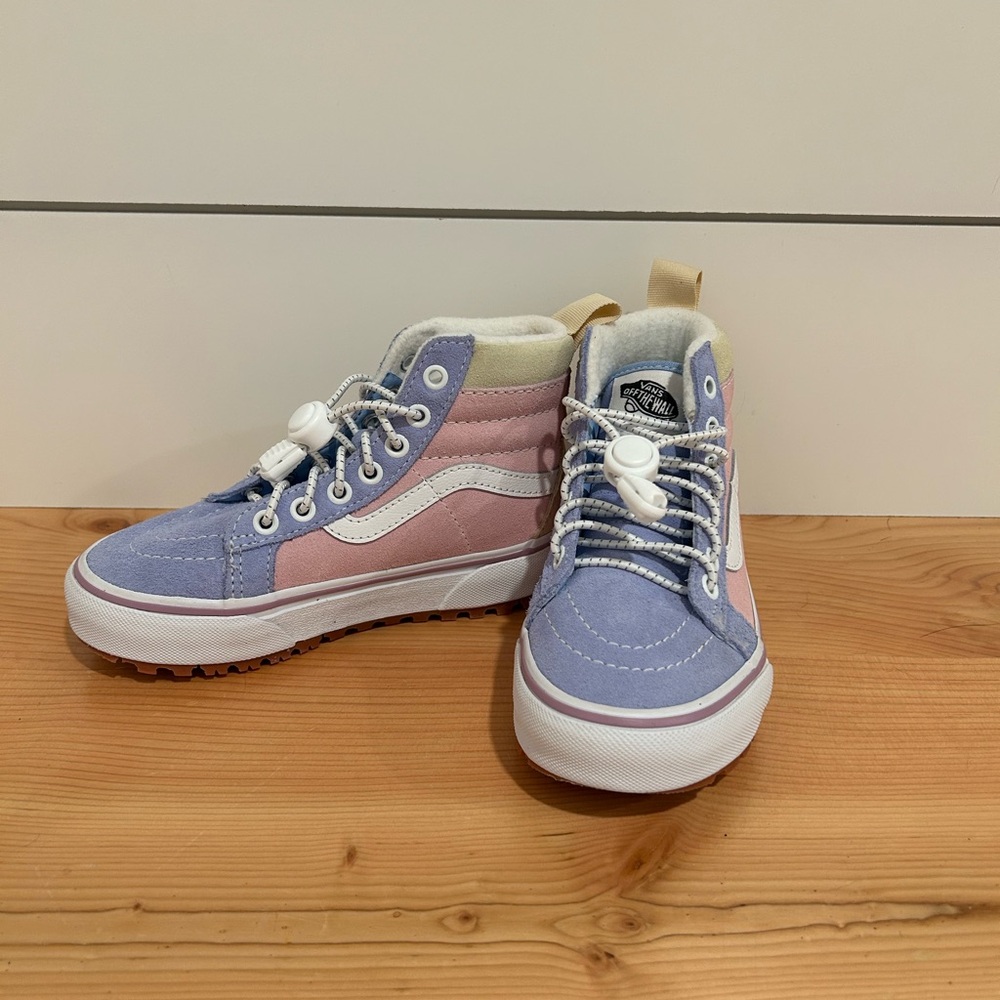 Vans Kids High-Top Sneakers - Purple and Pink